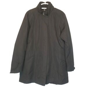 NWT North End Warm Logik Women's Black Jacket Full Zip Hideaway Hood Pockets XL